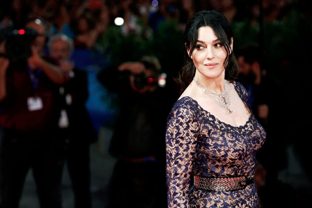 Monica Bellucci captivates with beauty.  